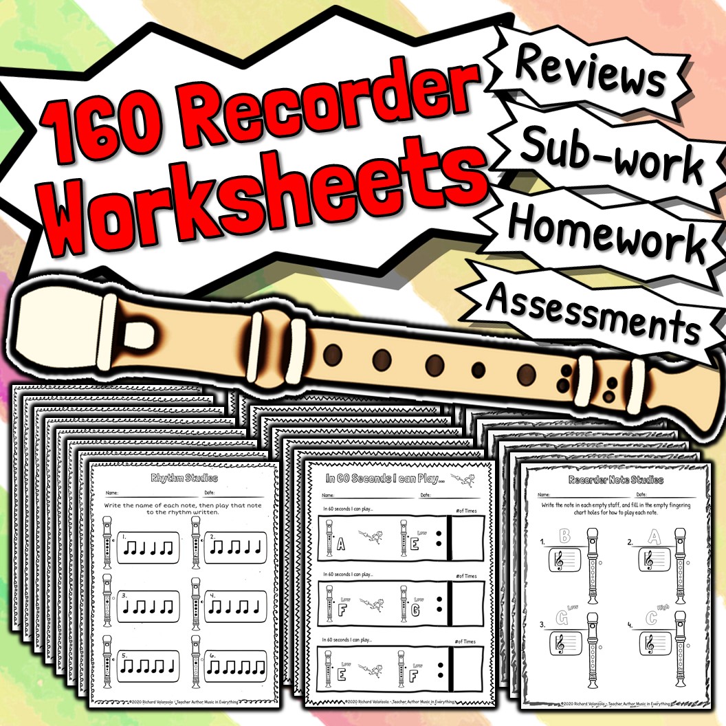 160 Recorder Worksheets