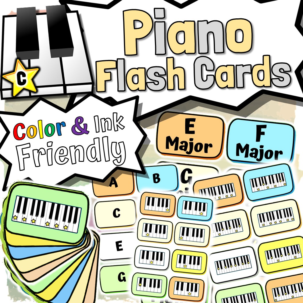 Piano Flash Cards