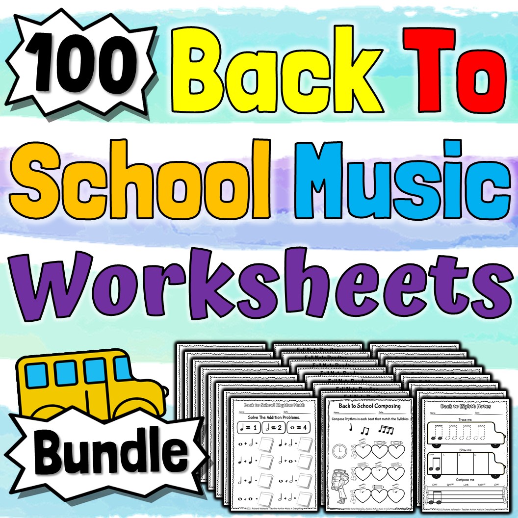 100 Back to School Music Worksheets