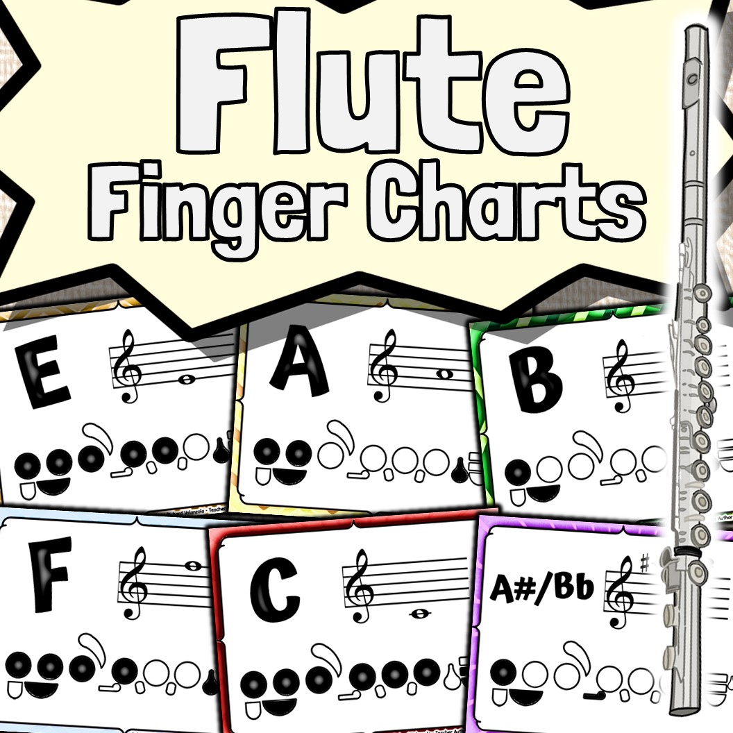 Flute Fingering Chart Posters